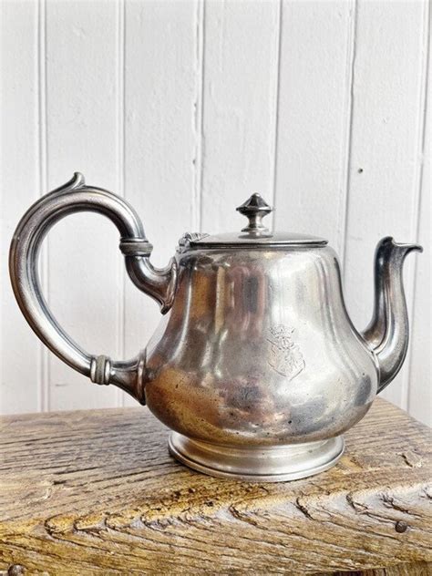 Antique Christofle Silver Plated Teapot From Messageries Etsy