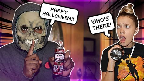 Mischief Night Prank On Girlfriend Hilarious Happy Halloween Youtube