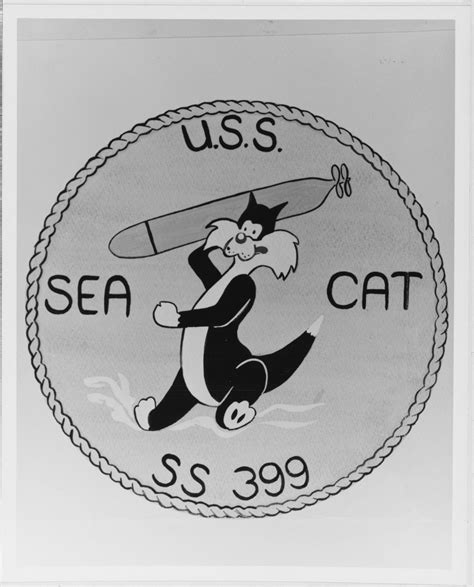 Nh 65856 Kn Insignia Uss Sea Cat Ss 399