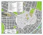 Mapa grande turística detallada del centro de Múnich | Múnich ...