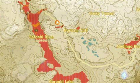 Ign Zelda Botw Map Long Dark Ravine Map