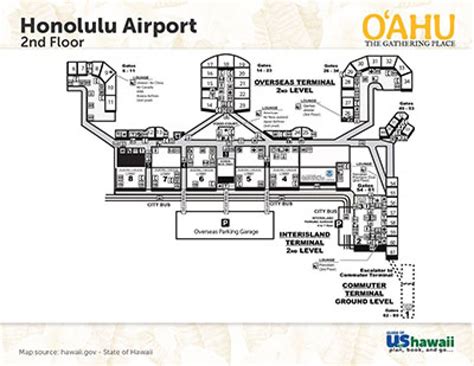 Honolulu International Airport Hnl Information And Map Oahu Hawaii