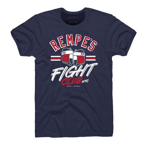 Rempes Fight Club Navy Mens Tee We Bleed Blue