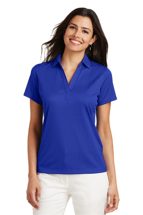 Port Authority Embroidered Womens Performance Fine Jacquard Polo