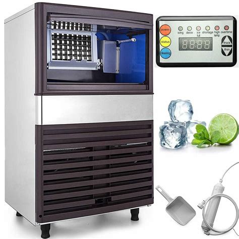 New Commercial Stainless Steel Ice Cube Machine 40kg 518icm Uncle