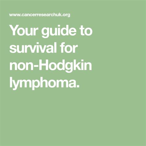 Your Guide To Survival For Non Hodgkin Lymphoma Burkitts Lymphoma