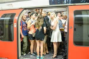 Millions Of London Underground Commuters In Packed Carriages Hotter