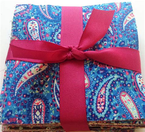 102 Paisley Party Pattern Pre Cut Charm Pack 5 X 5 Inches