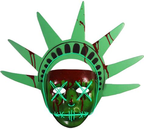 Election Year Lady Liberty Light Up Mask Purge Lady Liberty Mask