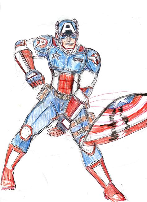 Captain America Redesign By Theaven On Deviantart