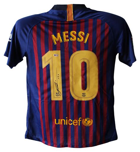 Lionel messi champions league fc barcelona jersey measurements in photos. Lionel Messi Autographed/Signed FC Barcelona Home Blue XL ...