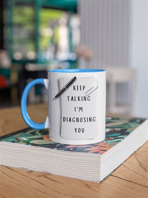 Im Diagnosing You Speech Therapist Coffee Mug Funny Two Tone Etsy Uk