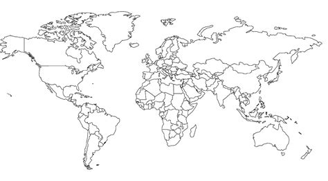 Neben der weltkarte mit ländergrenzen bieten wir auch eine weltkarte an, die zusätzlich noch die bundesstaaten eingezeichnet hat. Weltkarte Zum Ausmalen | Mapamundi para imprimir, Mapa ...