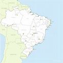 Brésil carte des villes » Voyage - Carte - Plan