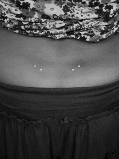 Back Dimple Piercing Ideas25 Back Dimple Piercings Back Dimple Dimple Piercing