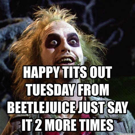 Beetlejuice Meme Template