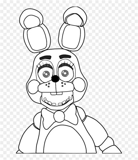 Bonnie Coloring Pages Nightmare Drawing Sketch Coloring Page
