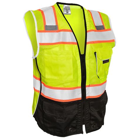 Class 3 safety vest with logo. ML Kishigo 1515 Black Series Black Bottom Safety Vest ...