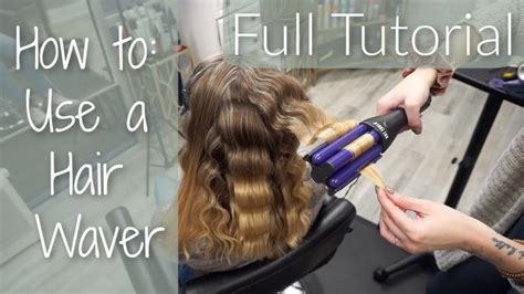 Waves With Curling Iron Wand Curling Iron Waves Iron Double Barrel