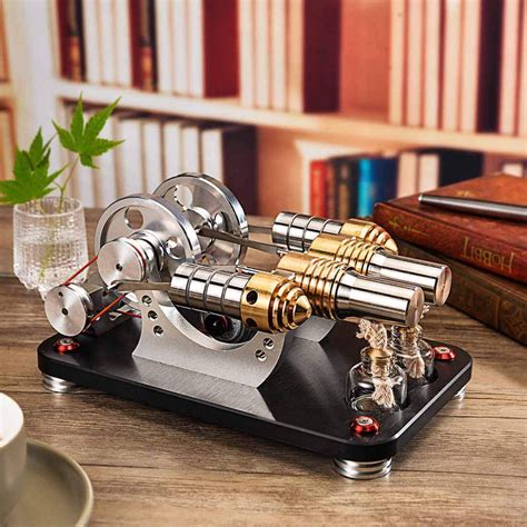 Stirling Engine Kit 2 Cylinder Parallel Bootable Micro External