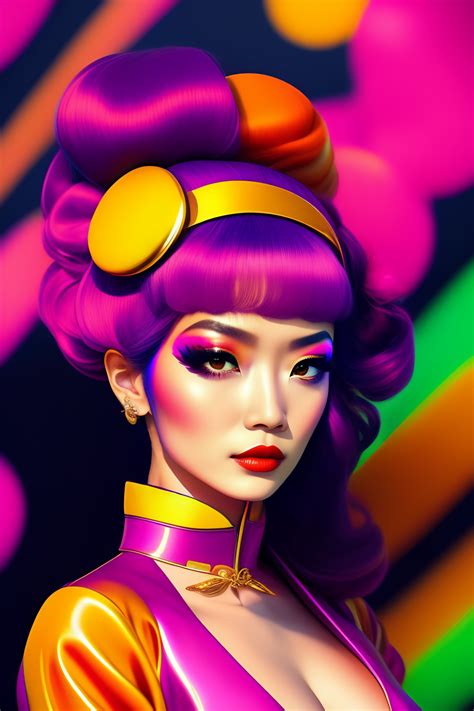 Lexica Haute Couture In The Style Of 90s Vintage Anime Neon