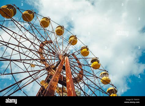 Abandoned Amusement Park In The City Center Of Prypiat In Chornobyl