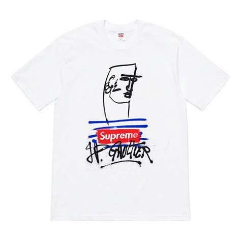 Supreme Ss19 X Jean Paul Gaultier White Tee Sup Ss19 773 In 2022