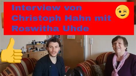 Interview Podcast Von Christoph Hahn Mit Roswitha Uhde Teil 1