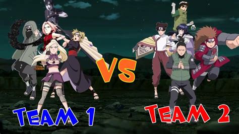 Naruto Battle Comparison Konoha 11 Youtube