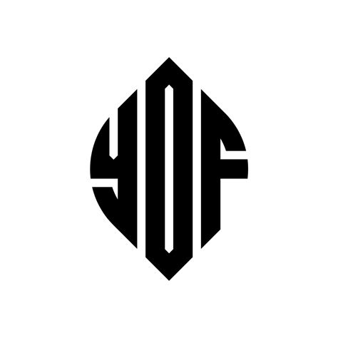Yof Design De Logotipo De Carta De Círculo Com Forma De Círculo E