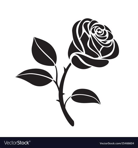 Rose Flower Icon Royalty Free Vector Image Vectorstock
