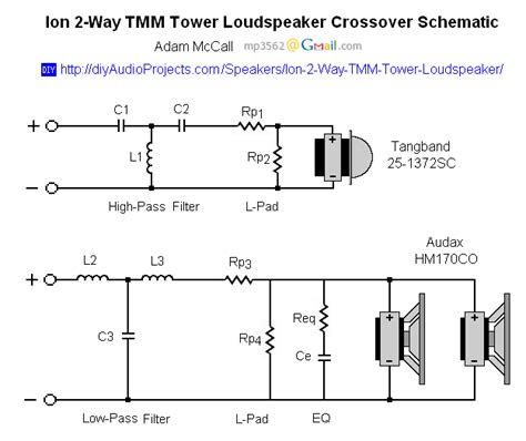 Passive Subwoofer Crossover Schematic