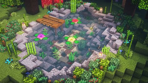 Small Fish Pond With A Lot Of Details Minecraftbuilds Minecraft