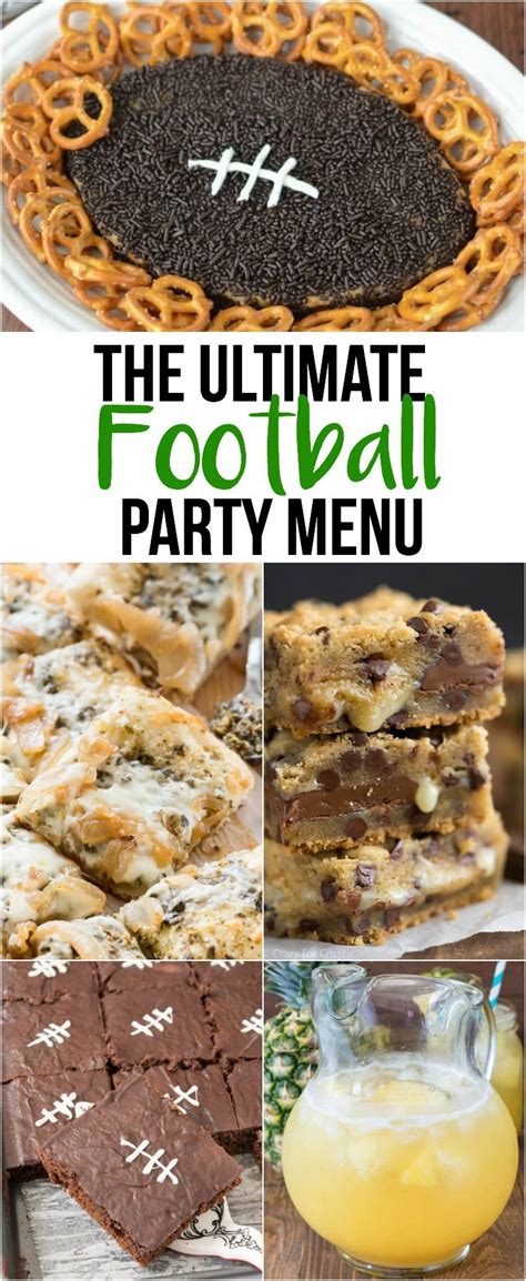 The Ultimate Football Party Menu Crazy For Crust Football Party