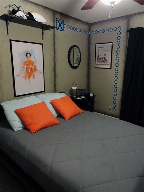 Portal Room Finished Imgur Geek Bedroom Chic Bedroom Decor