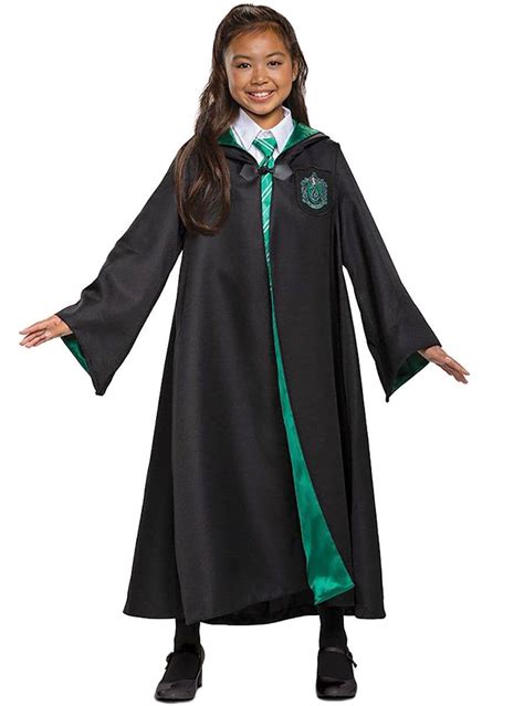 Deluxe Kids Slytherin Robe Costume Harry Potter Robe Kids Costume