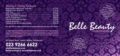 Pamper Packages And Beauty Treatments At Belle Beauty Salon Portsmouth