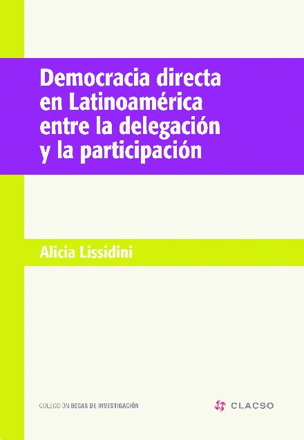 Pdf Democracia Directa En AmÉrica Latina Entre La DelegaciÓn Y La