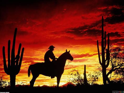 Western Cowboy Scene Desktop Wallpapers Bigbeamng