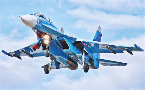 Download Wallpapers Su 27 Landing Fighters Flanker B Russian Air