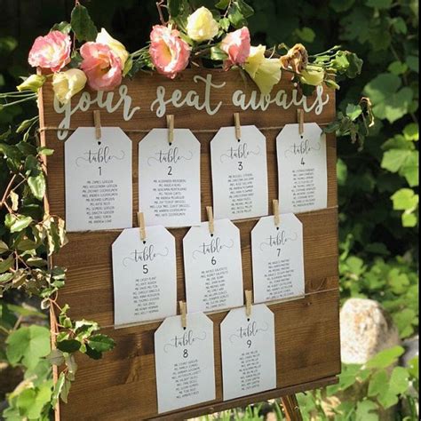 Wedding Seat Chart Made Easy Wedding Planner Columbia Sc