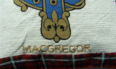 Macgregor Tartan Cushion Cover Needlepoint Tapestry Scotland Clan