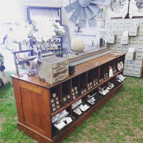 Kitchen Island With Metal Bins Antique Shop Counter Etsy Shop