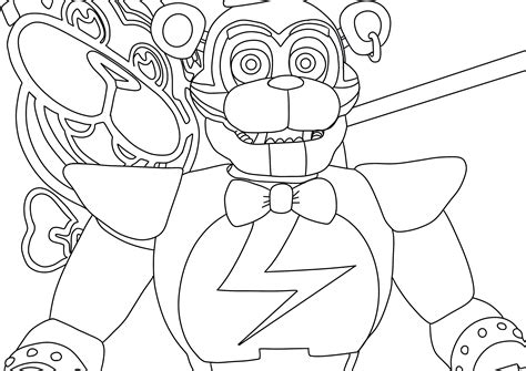 A4 Digital Downloadable Adult Colouring Page Five Nights At Freddys