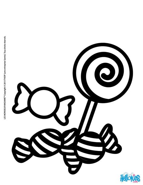 Halloween Candy Coloring Pages at GetColorings.com | Free printable