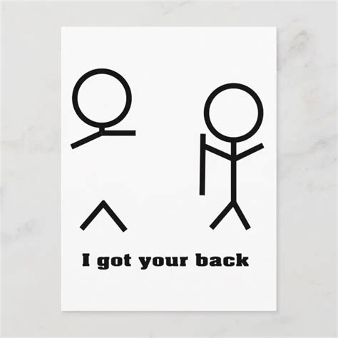 I Got Your Back Postcard Zazzle