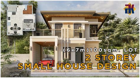 Small House Design 6x7 Meters 100 Sqm Lot 2 Storey Ofw House