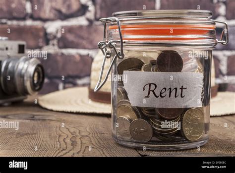 Rent Savings Jar Stock Photo - Alamy