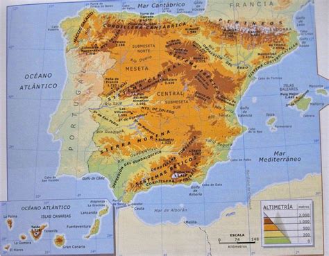 Mapa Orografico De España Mapa De Rios