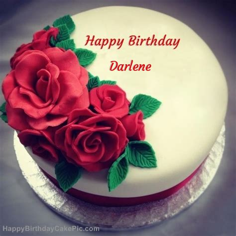 Roses Birthday Cake For Darlene